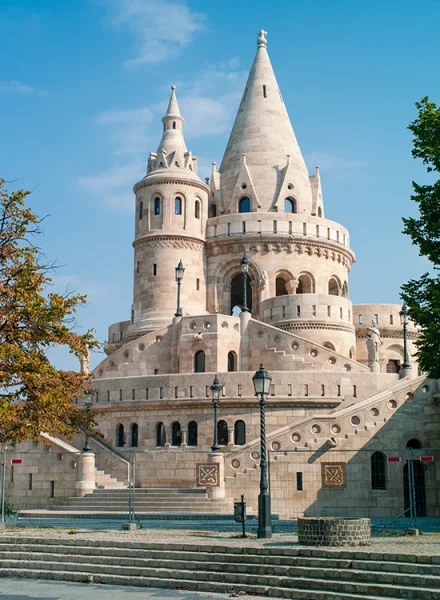 The main tower of Fisherman's Bastion in Budapest, Hungary.