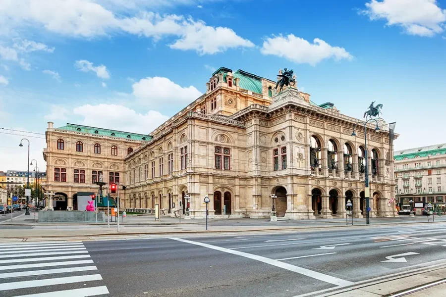 The National Opera in Vienna, Austria.