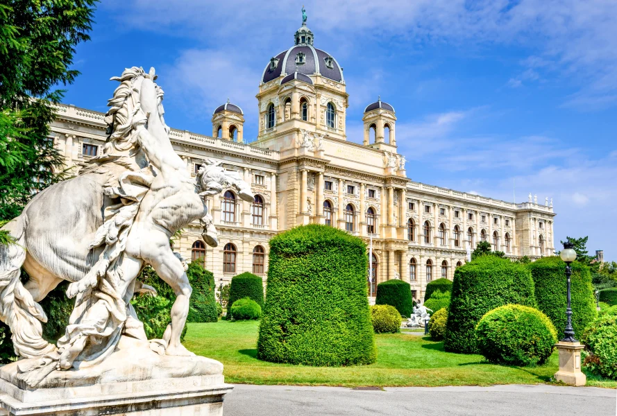 The Natural History Museum in Vienna, Austria.